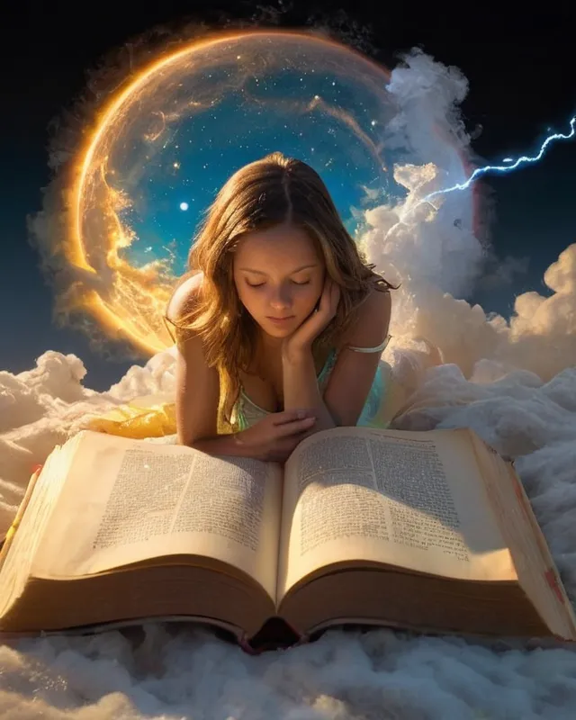 Trapped a good book , realistic - Free AI Photo Generator - starryai