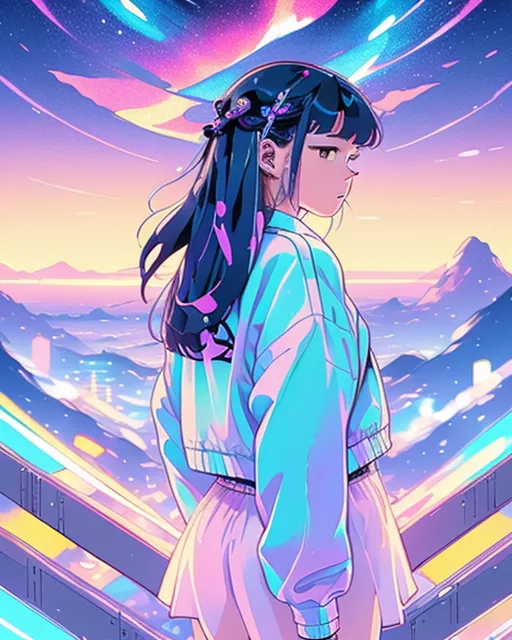 A gorgeous girl’ - Free AI Photo Generator - starryai