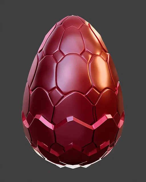 a dragon egg carved from ruby - Free AI Photo Generator - starryai