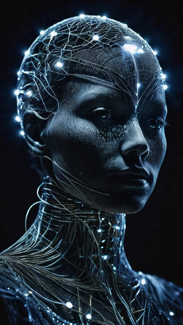 By Adam Martinakis, a luminous etheric spirit outline that is visually striking and insanely detailed, soft lighting, electrical energy, enhanced beauty and a composition that showcases elegance, dark night background, charismatic character study, mixed media, masterpiece