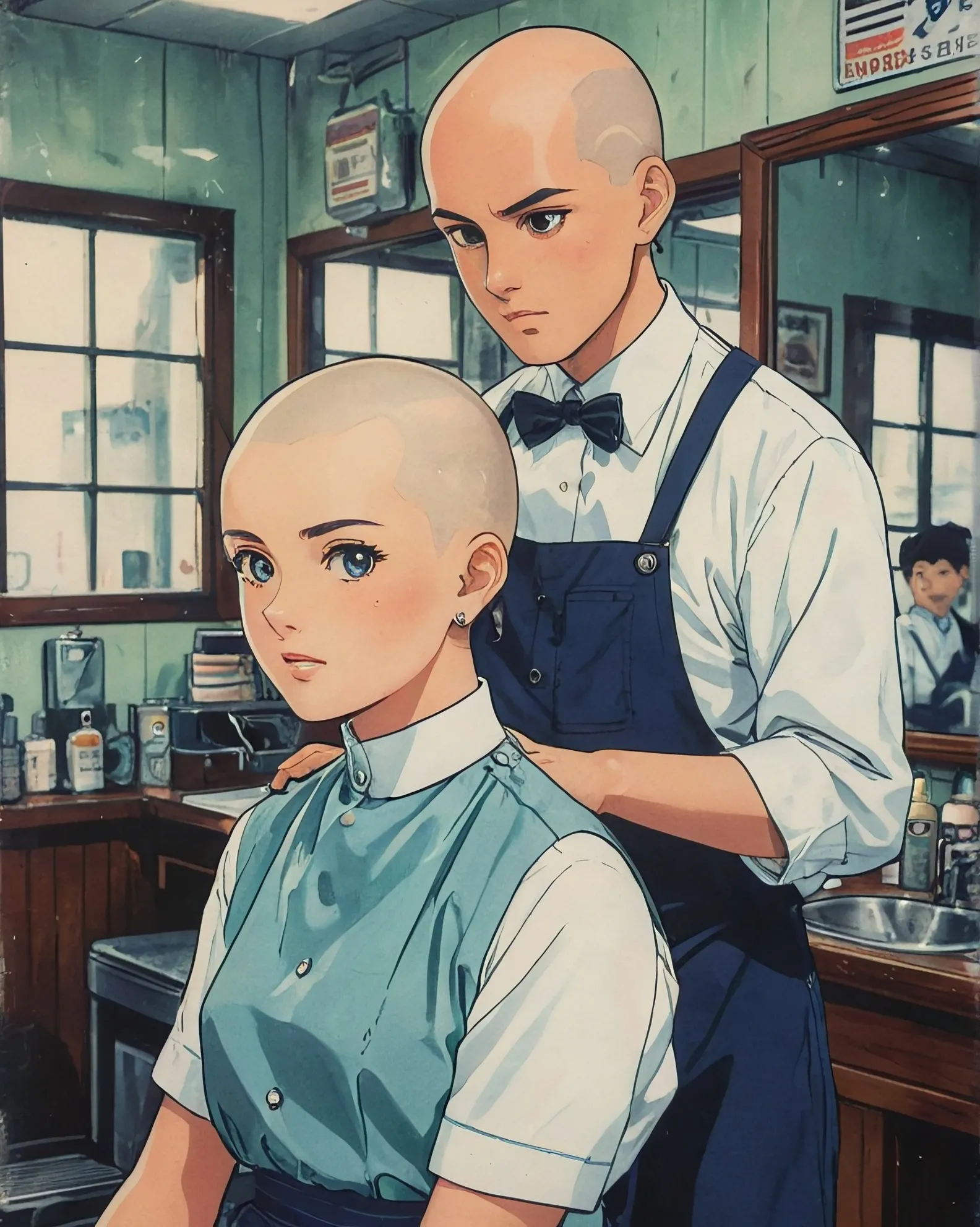 old school headshaves for girls