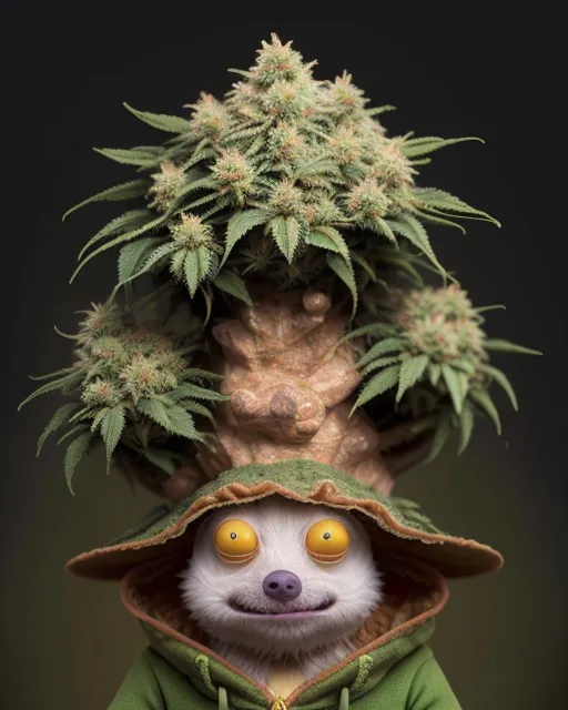 Crea un personaje que represente a una nueva variedad de cannabis que se llama LEMON G CBG, el personaje debe ser divertido, elocuente, audaz, con temática 420, será la mascota de la cepa 