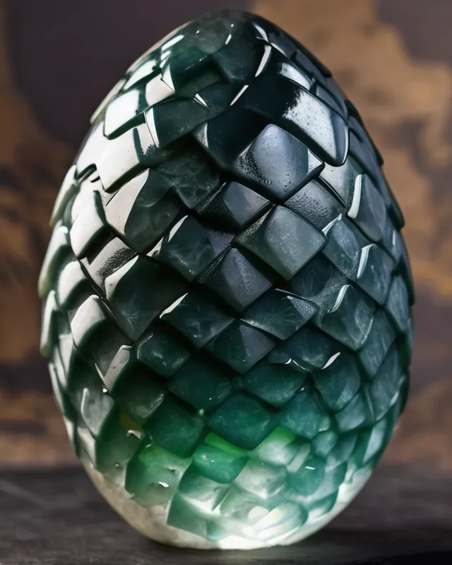 a dragon egg carved from quartz - Free AI Photo Generator - starryai