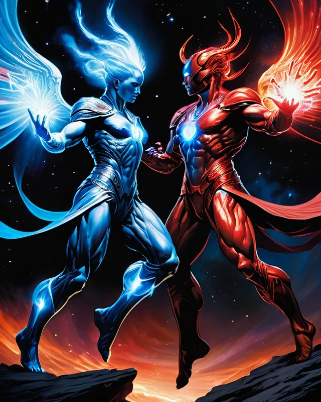 Battle Celestials, Clayton Crain - Free AI Photo Generator - starryai