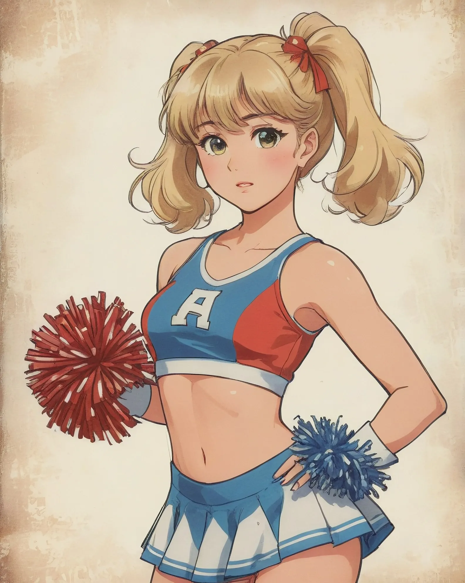 A cheerleader 