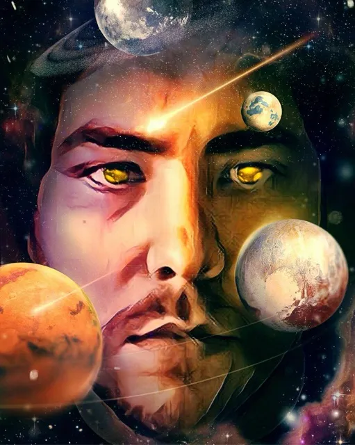 Dark mystical galaxy - Free AI Photo Generator - starryai