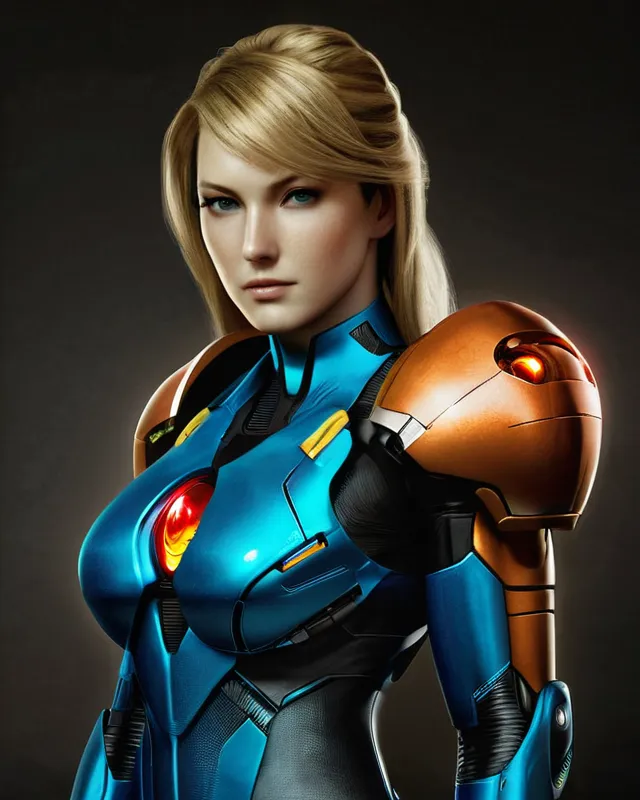 Zero suit Samus realistic - AI Photo Generator - starryai