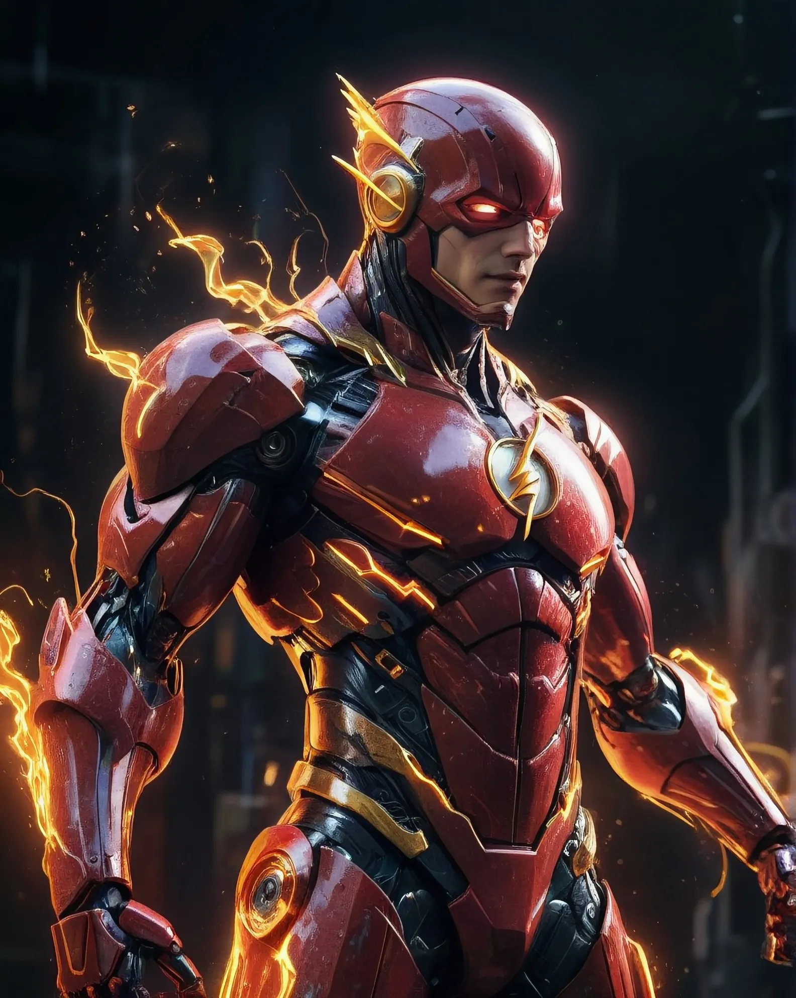 Flash Robot Warrior - Free AI Photo Generator - starryai