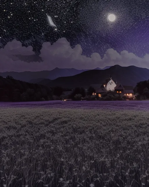 Starry night - Free AI Photo Generator - starryai