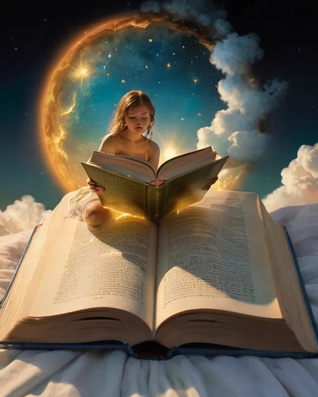 Trapped a good book , realistic - Free AI Photo Generator - starryai