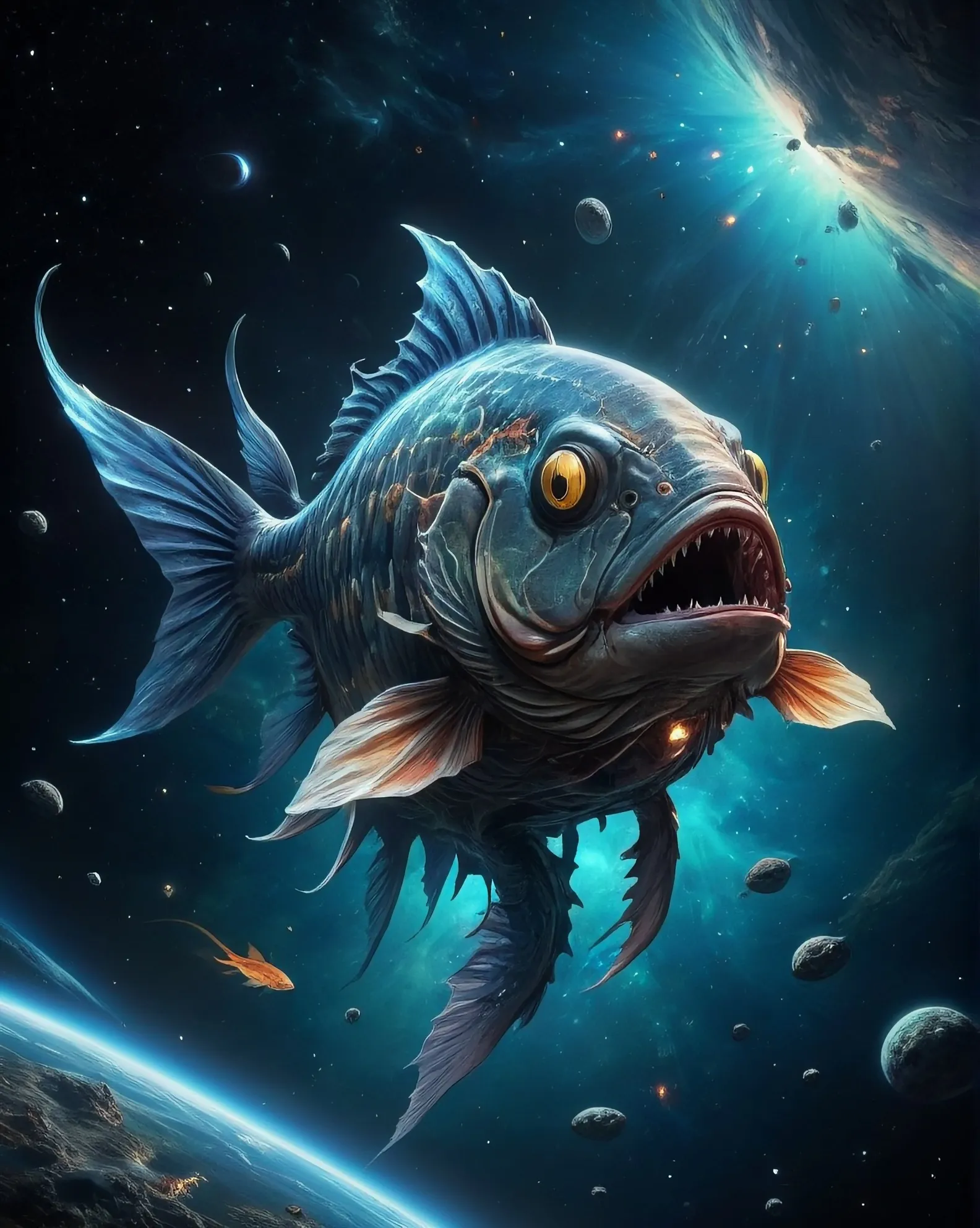 Space Fish - AI Photo Generator - starryai