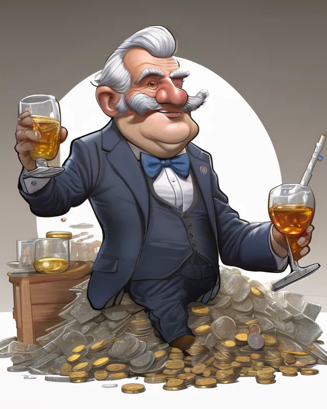 Drunken cartoon prime minister's, fantasy art, hyper detailed, seb mckinnon, hyperrealism, trending on artstation