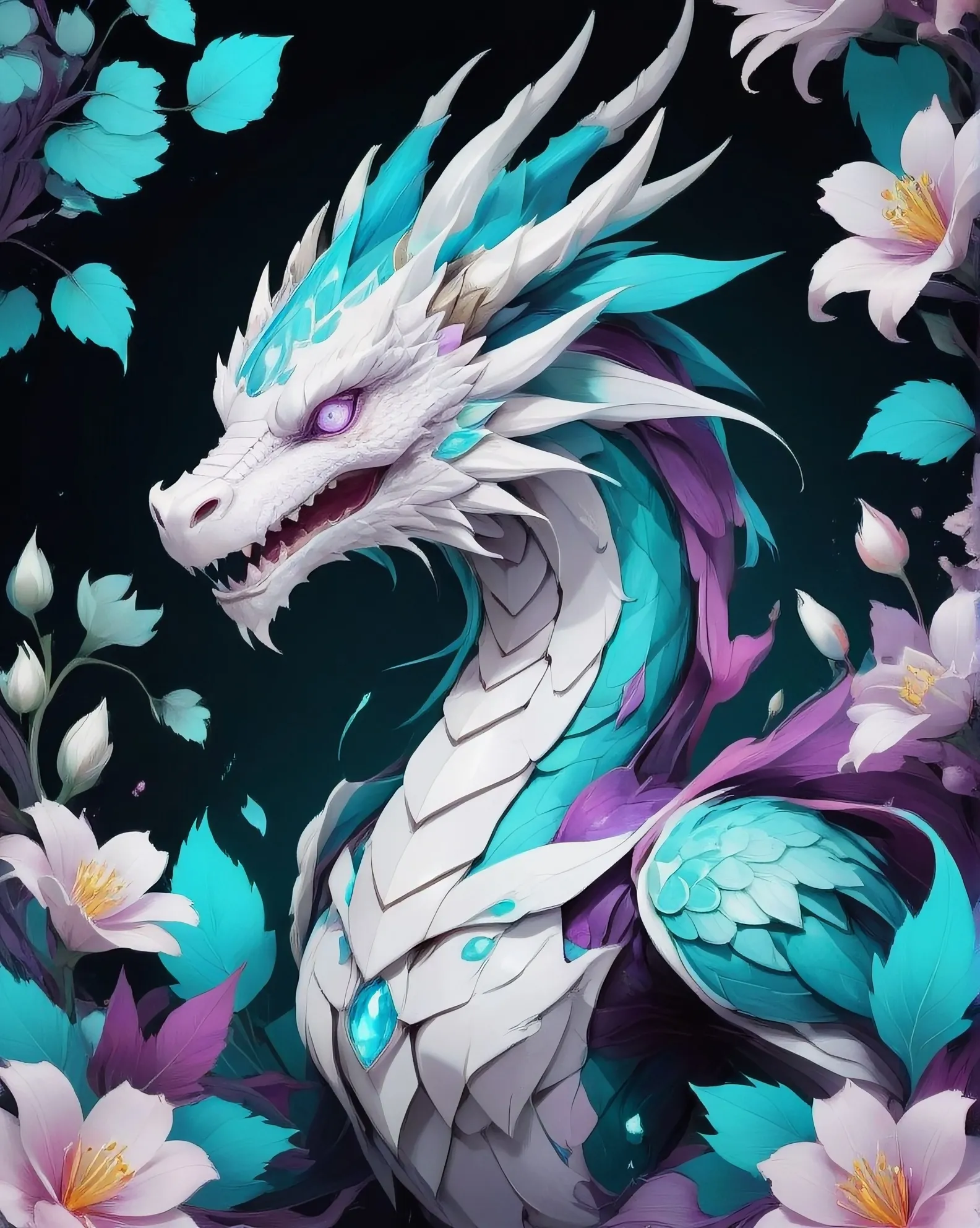Blue dragon - Free AI Photo Generator - starryai