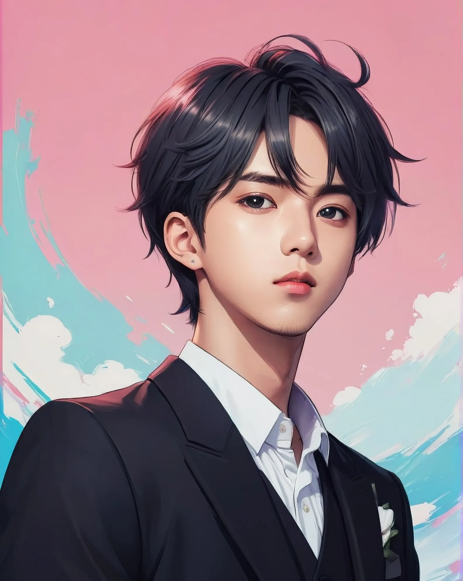 Jin from BTS - AI Photo Generator - starryai