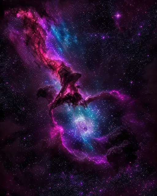 Nebula Cluster. I made a lot - Free AI Photo Generator - starryai