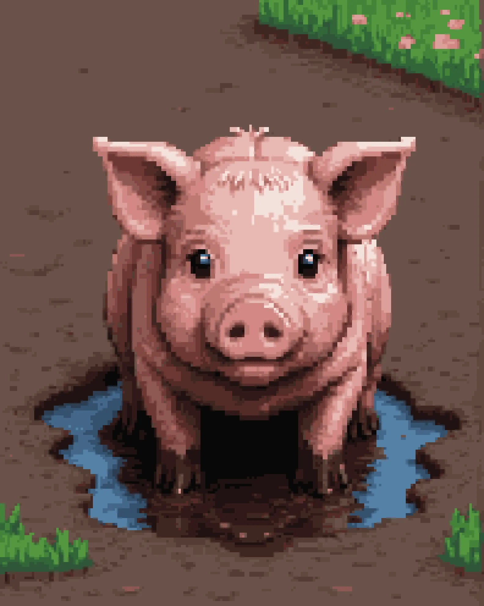 Pig In Mud