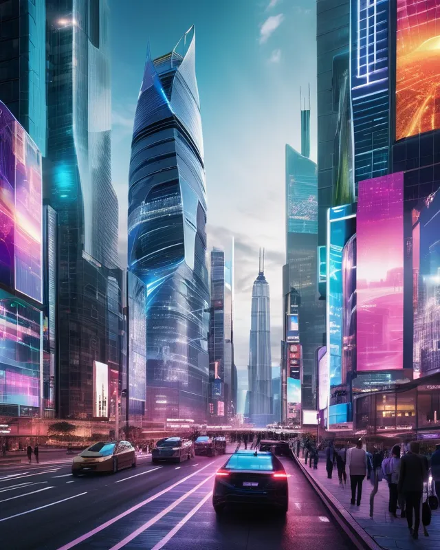City lights - Free AI Photo Generator - starryai