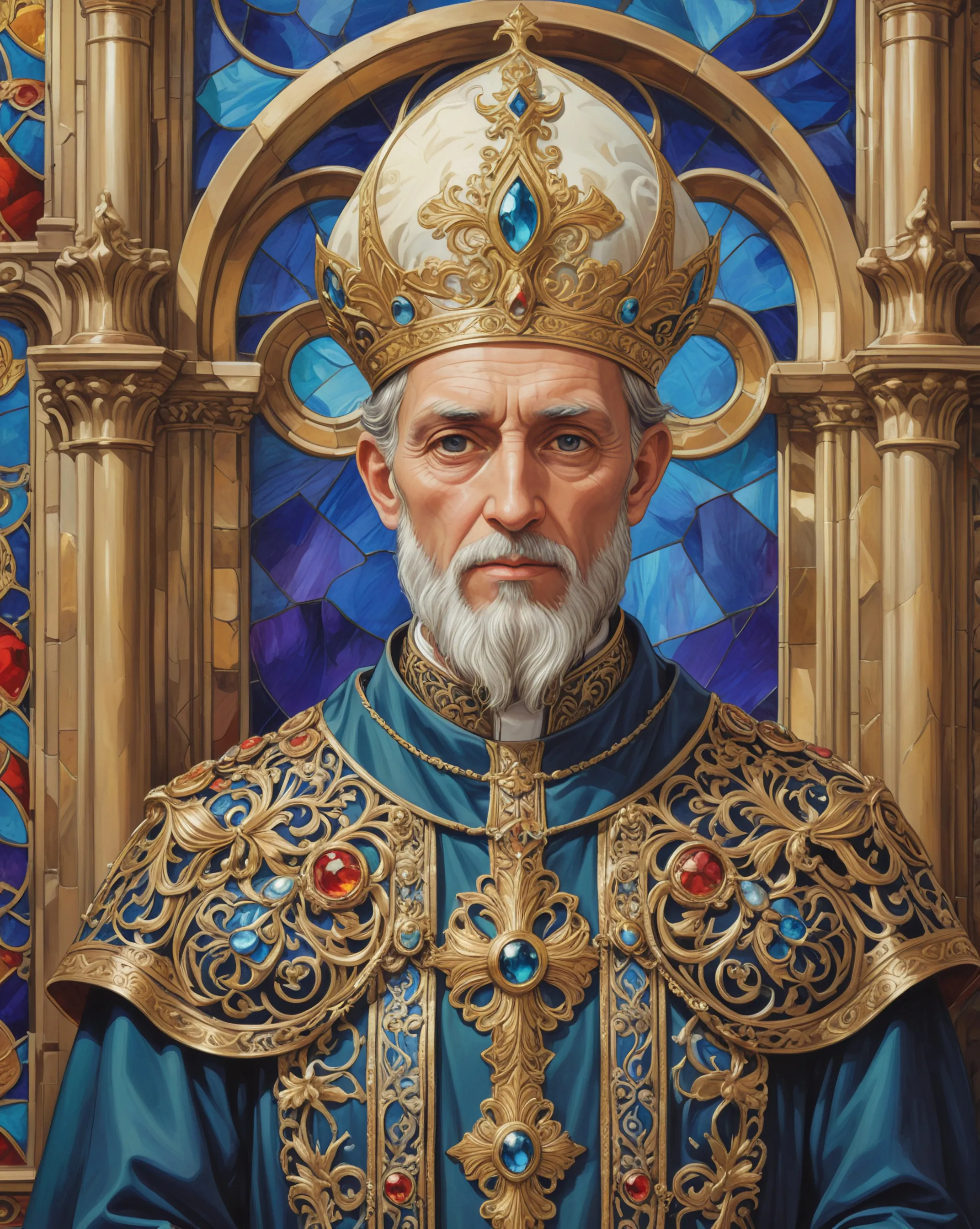 Art Nouveau Eastern Orthodox - Free AI Photo Generator - starryai