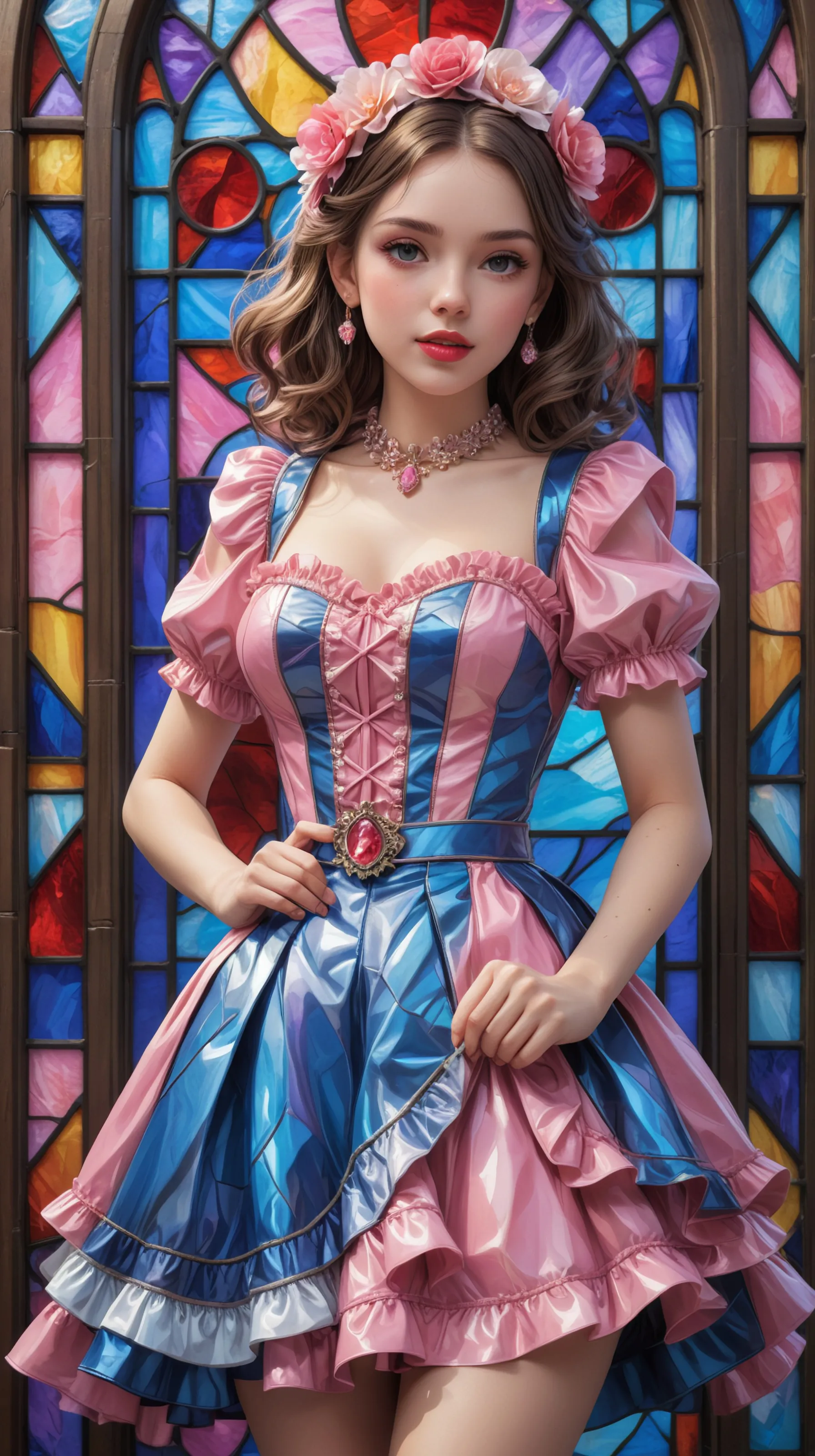 Create a beautiful stained glass - Free AI Photo Generator - starryai