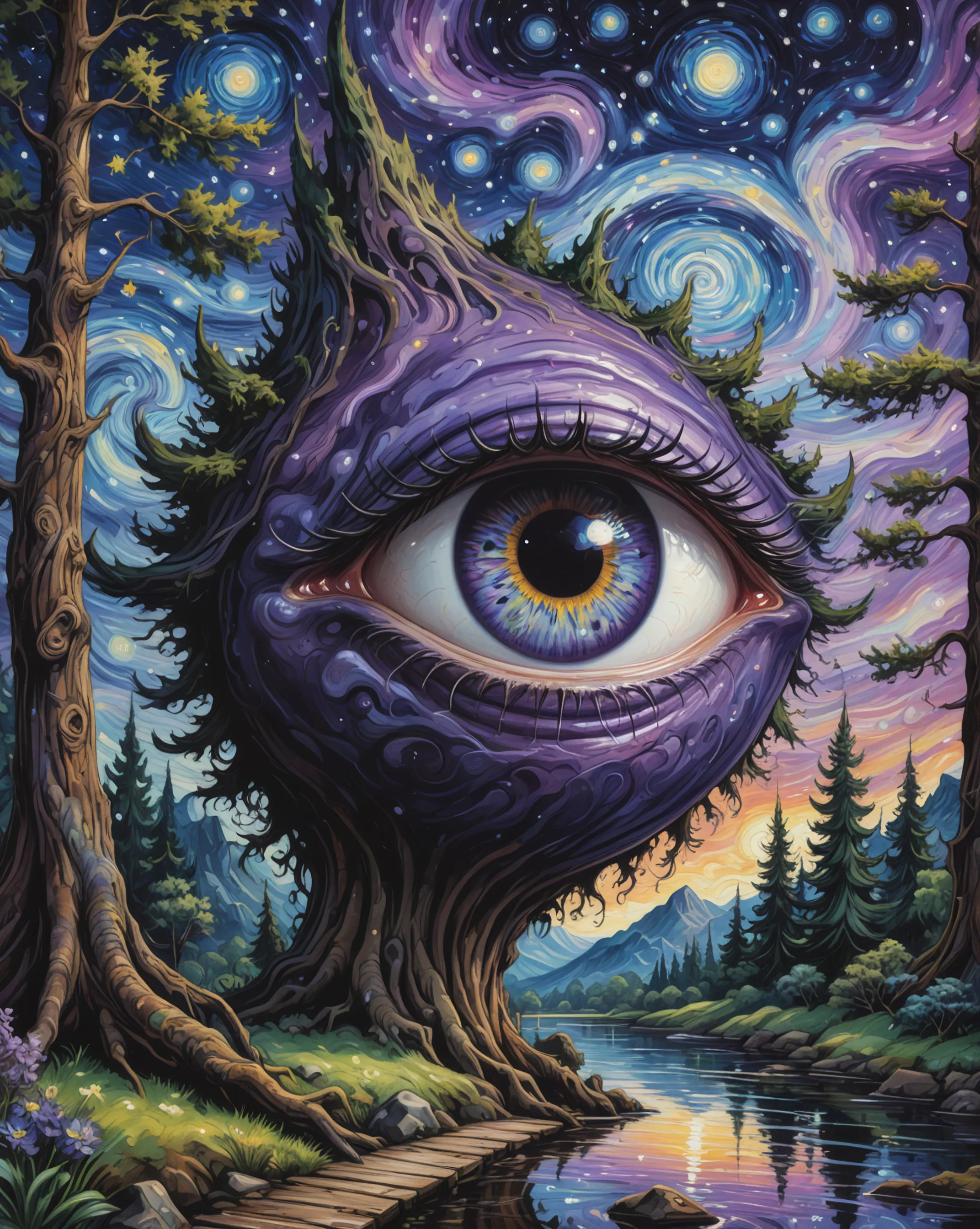 Giant Eye Creature - Free AI Photo Generator - starryai