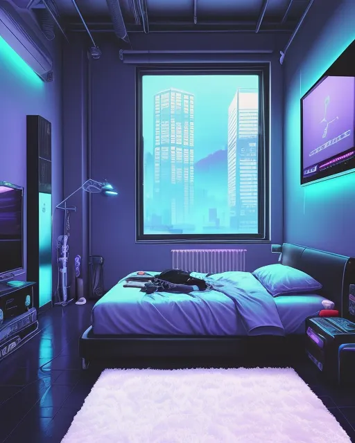 Cyberpunk room