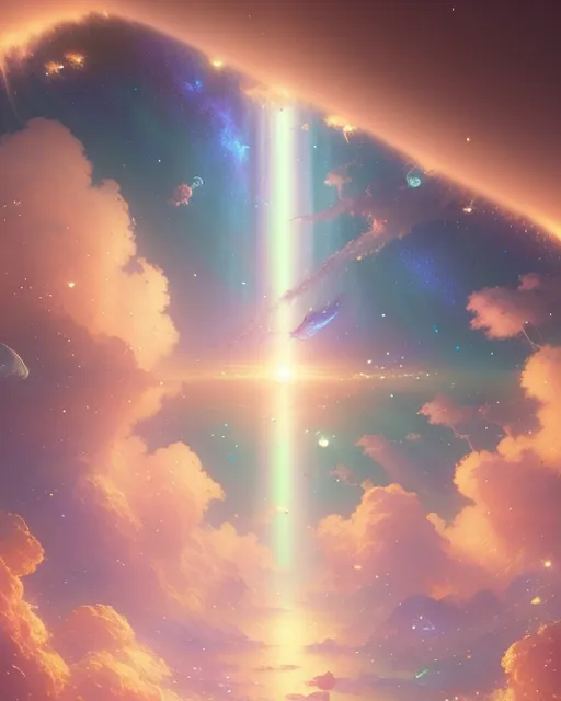 Galaxy viewed from outerspace. - Free AI Photo Generator - starryai