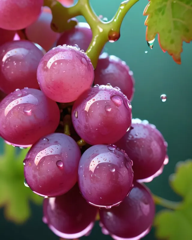 Pink grapes