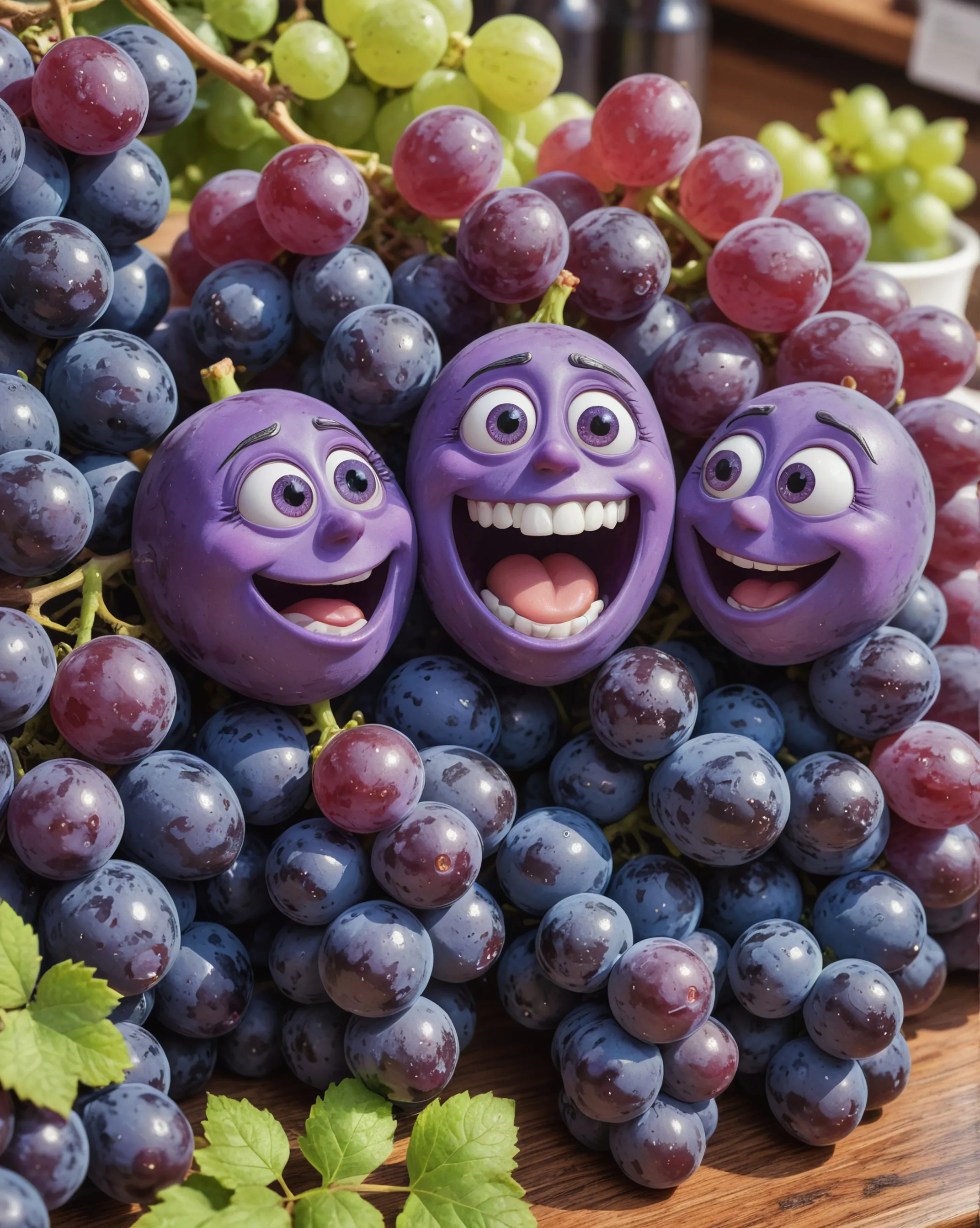 They’re triplets! 🍇💜🍇 A fun bunch.