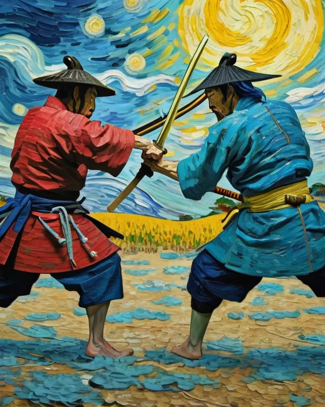 Samurai, Van Gogh,fight 