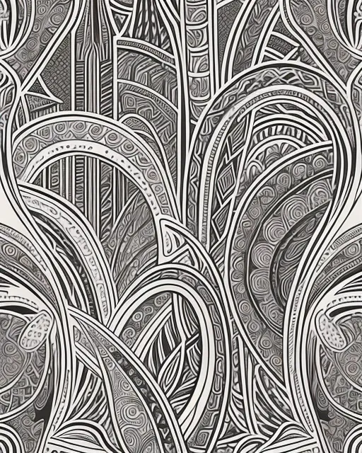 100+ Premium Ai Image A Black And White Drawing Of A City Generative Ai ...