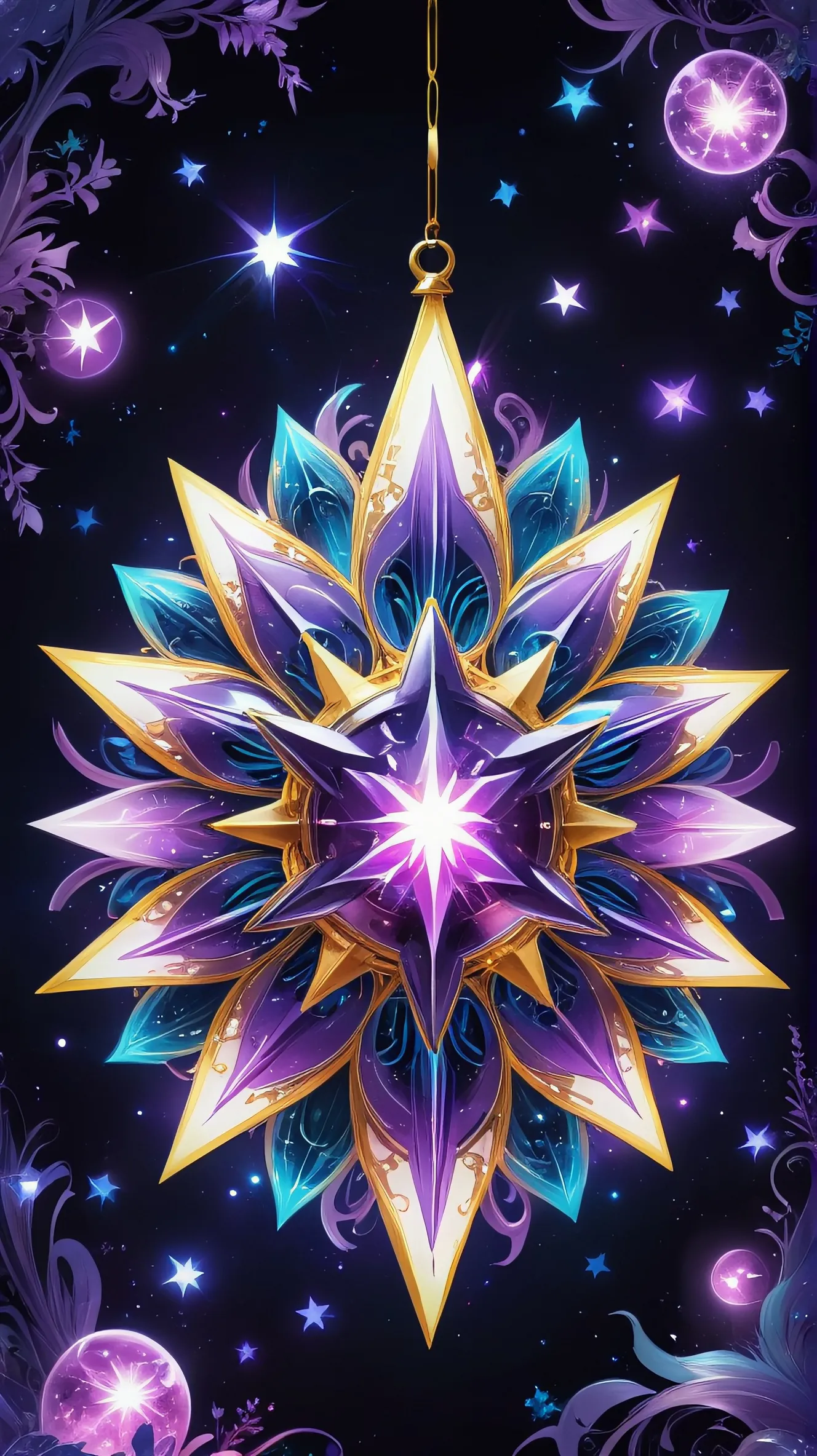 enchanting vibrant image a purple - Free AI Photo Generator - starryai