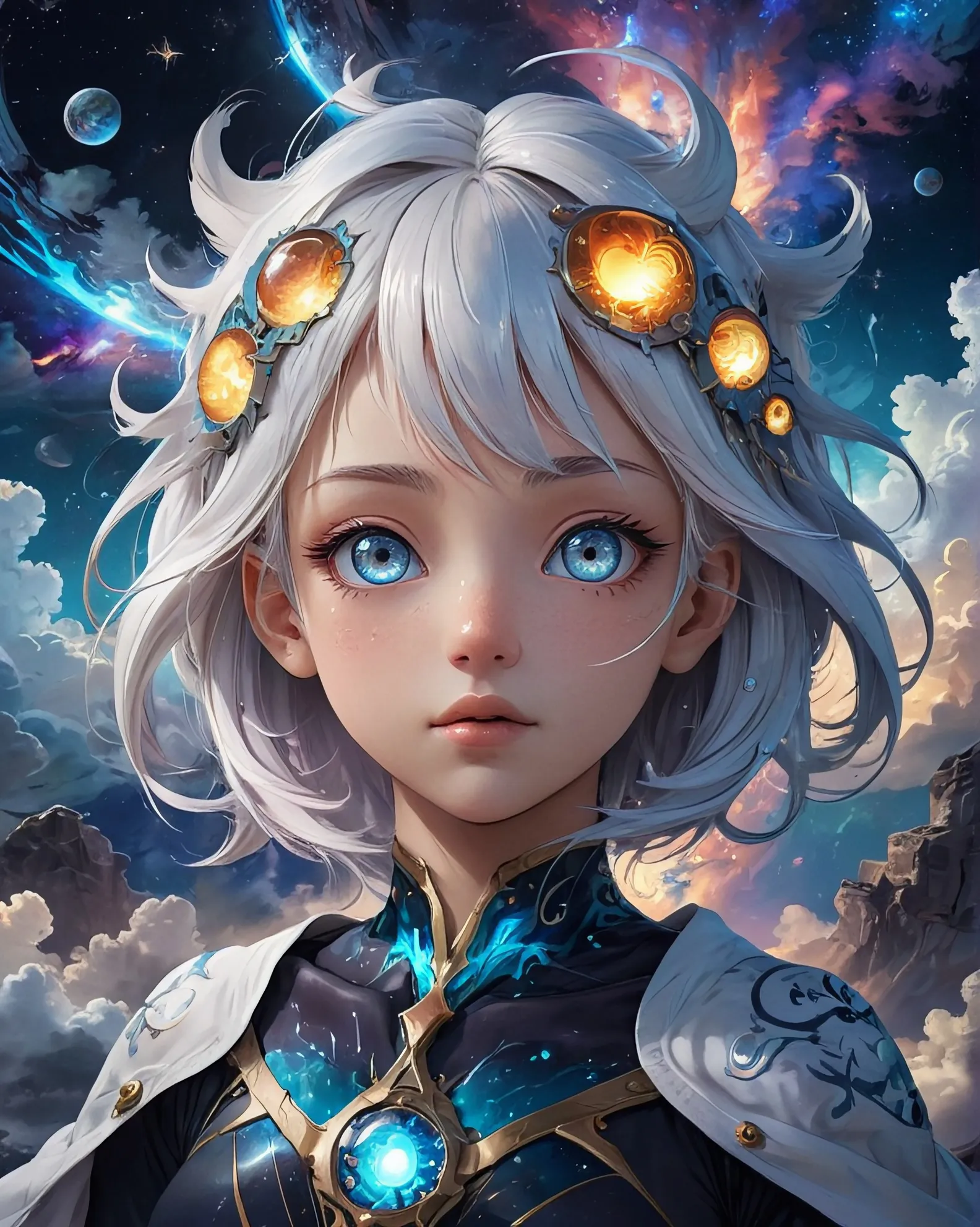 A cosmic being from inner earth, - Free AI Photo Generator - starryai