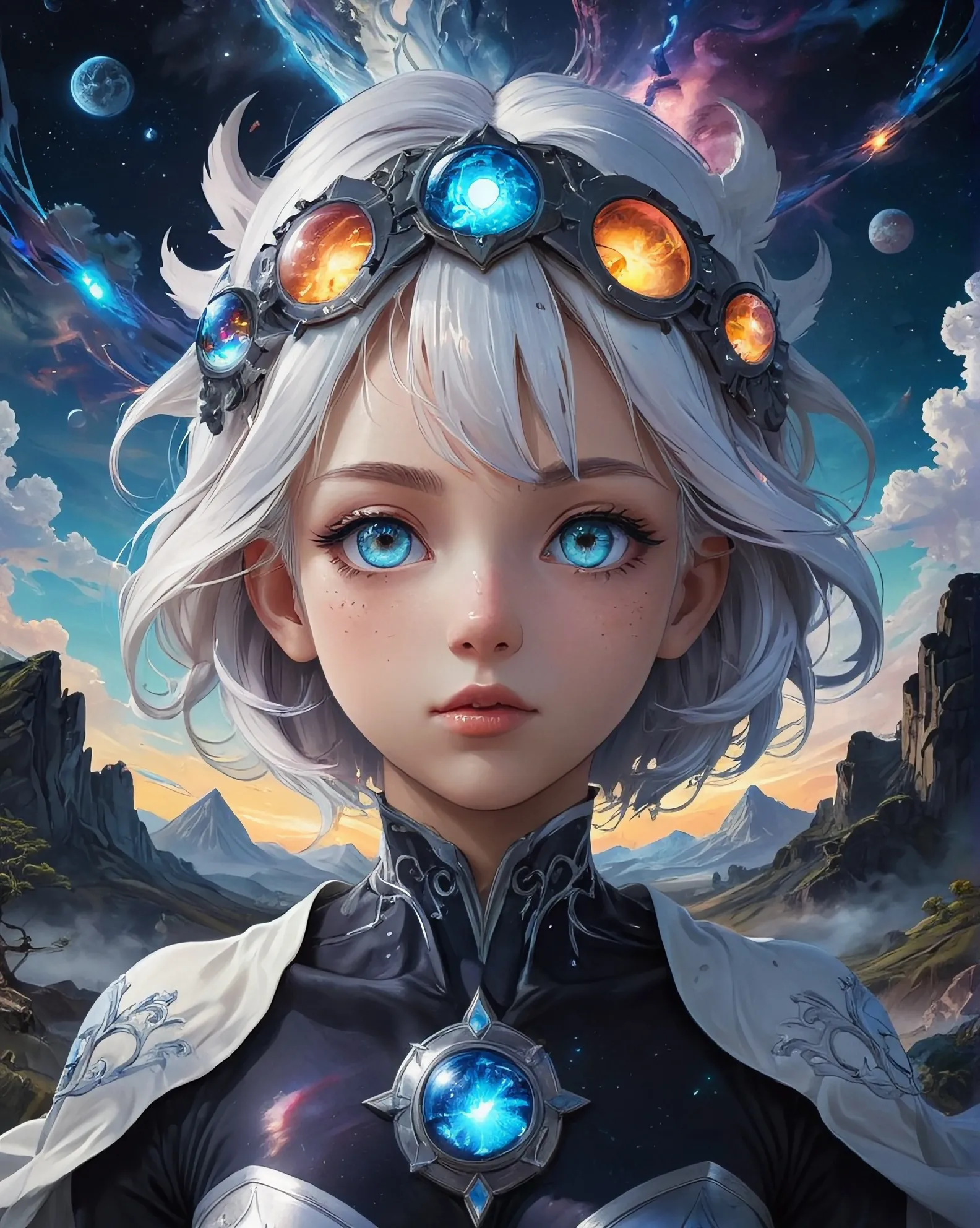 A cosmic being from inner earth, - Free AI Photo Generator - starryai