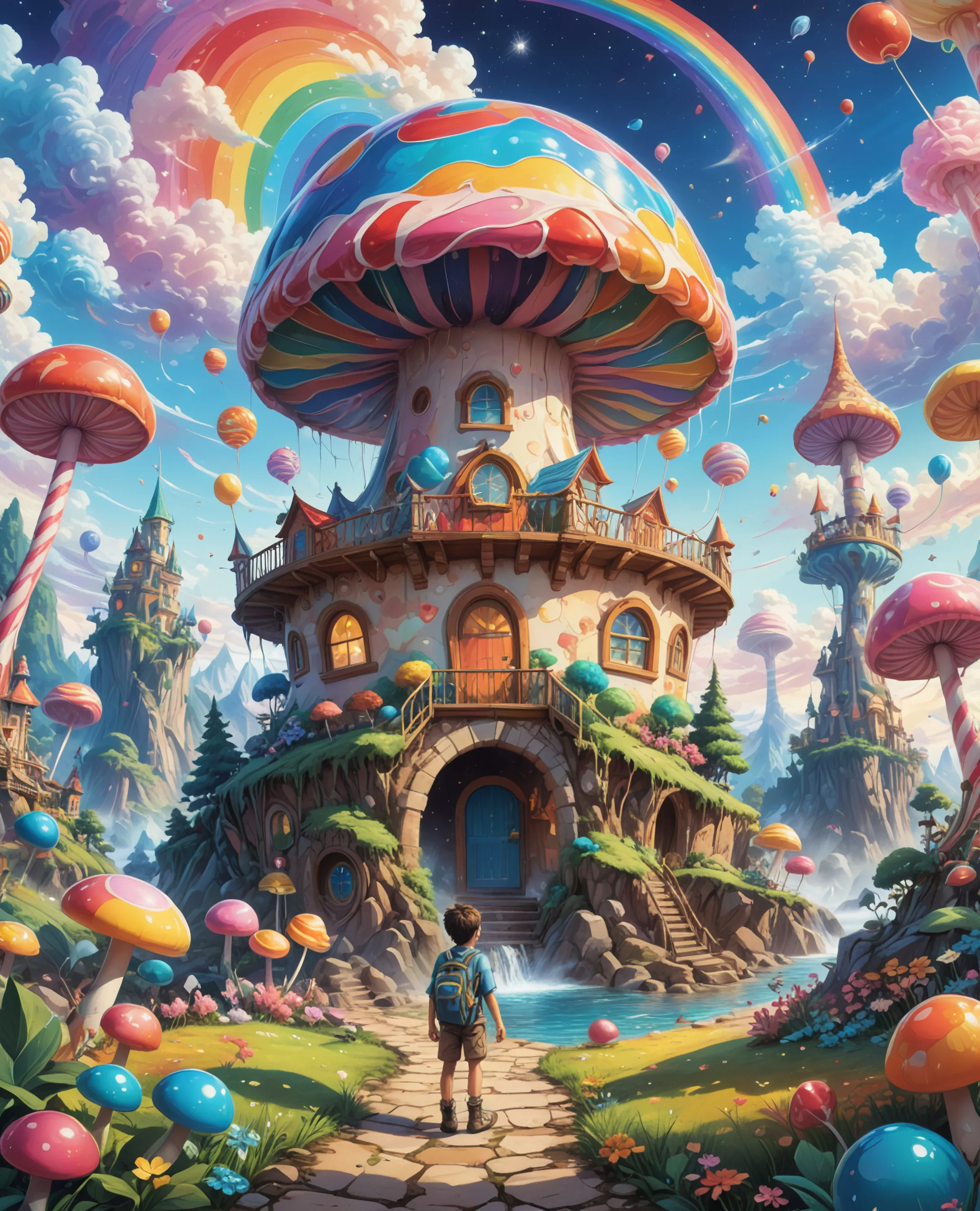 Mushroom Kingdom - Free AI Photo Generator - starryai