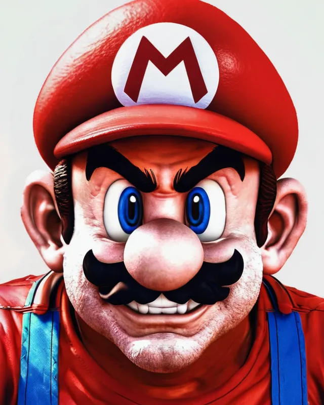 Ugly mario - Free AI Photo Generator - starryai