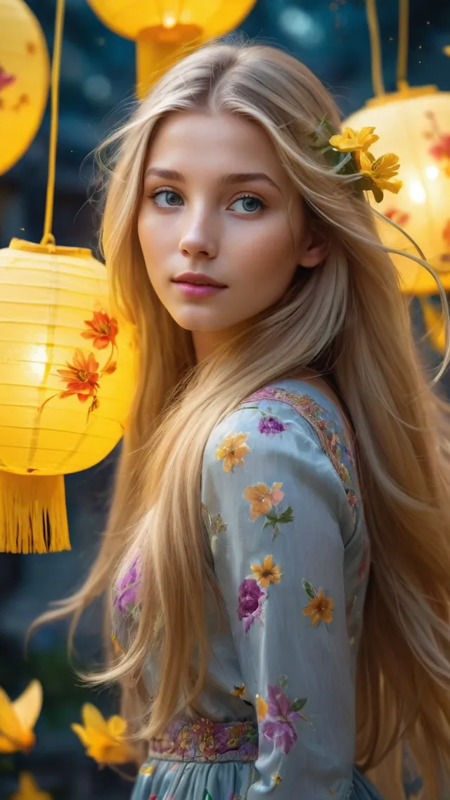 portrait a gorgeous young woman - Free AI Photo Generator - starryai