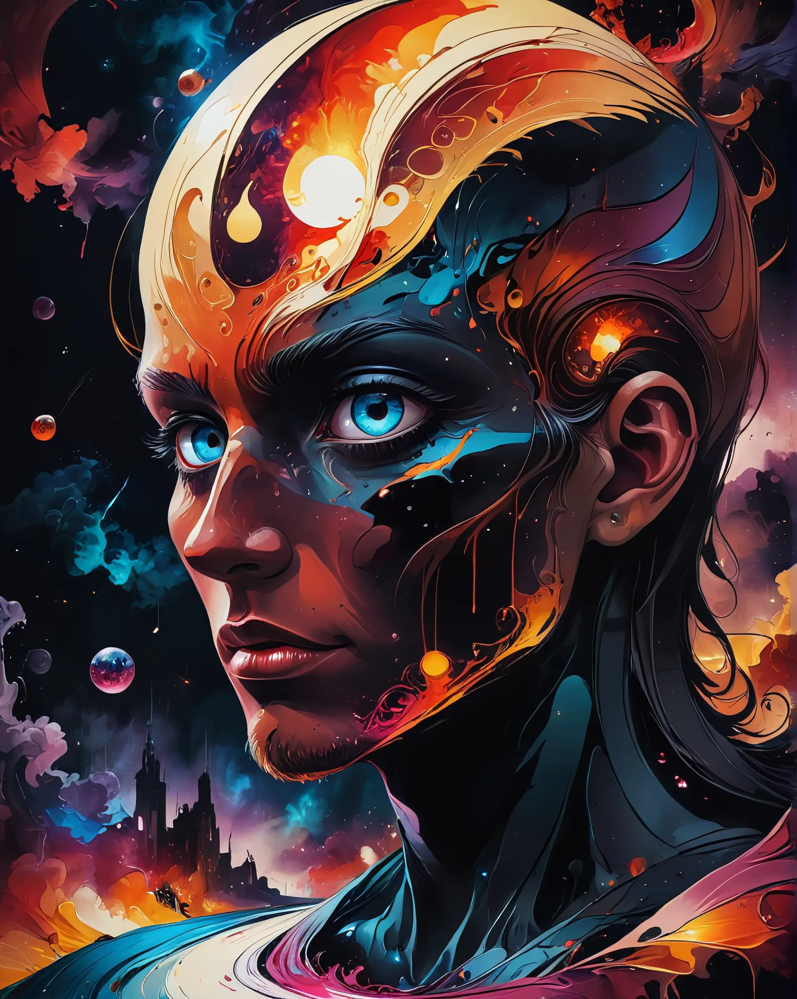Cosmic Hero - Free AI Photo Generator - starryai