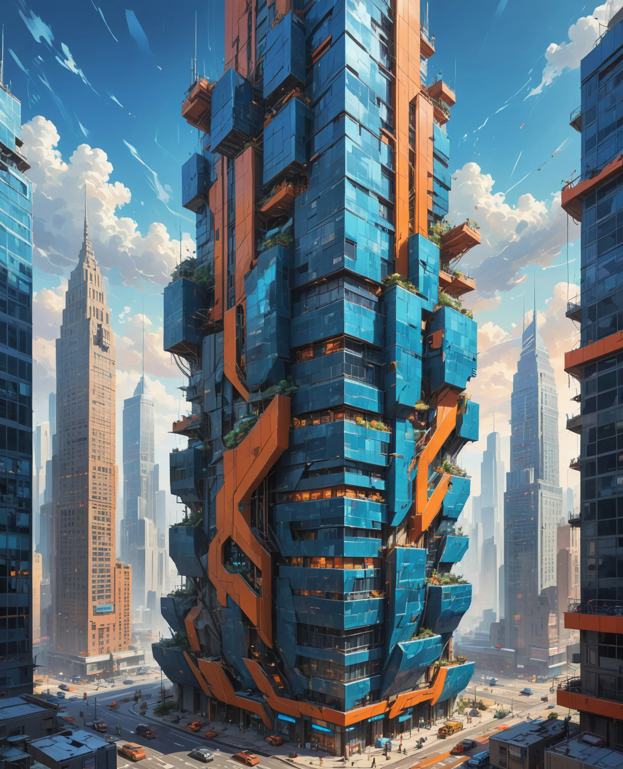 Sci-Fi Apartment Building 