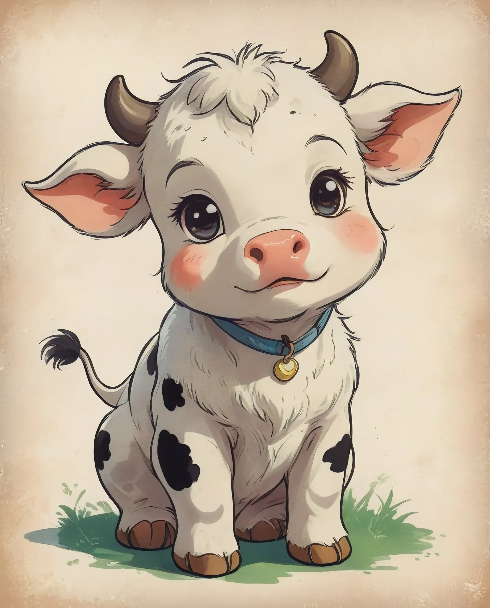 The Cutest Little Cow Doodle Ever!