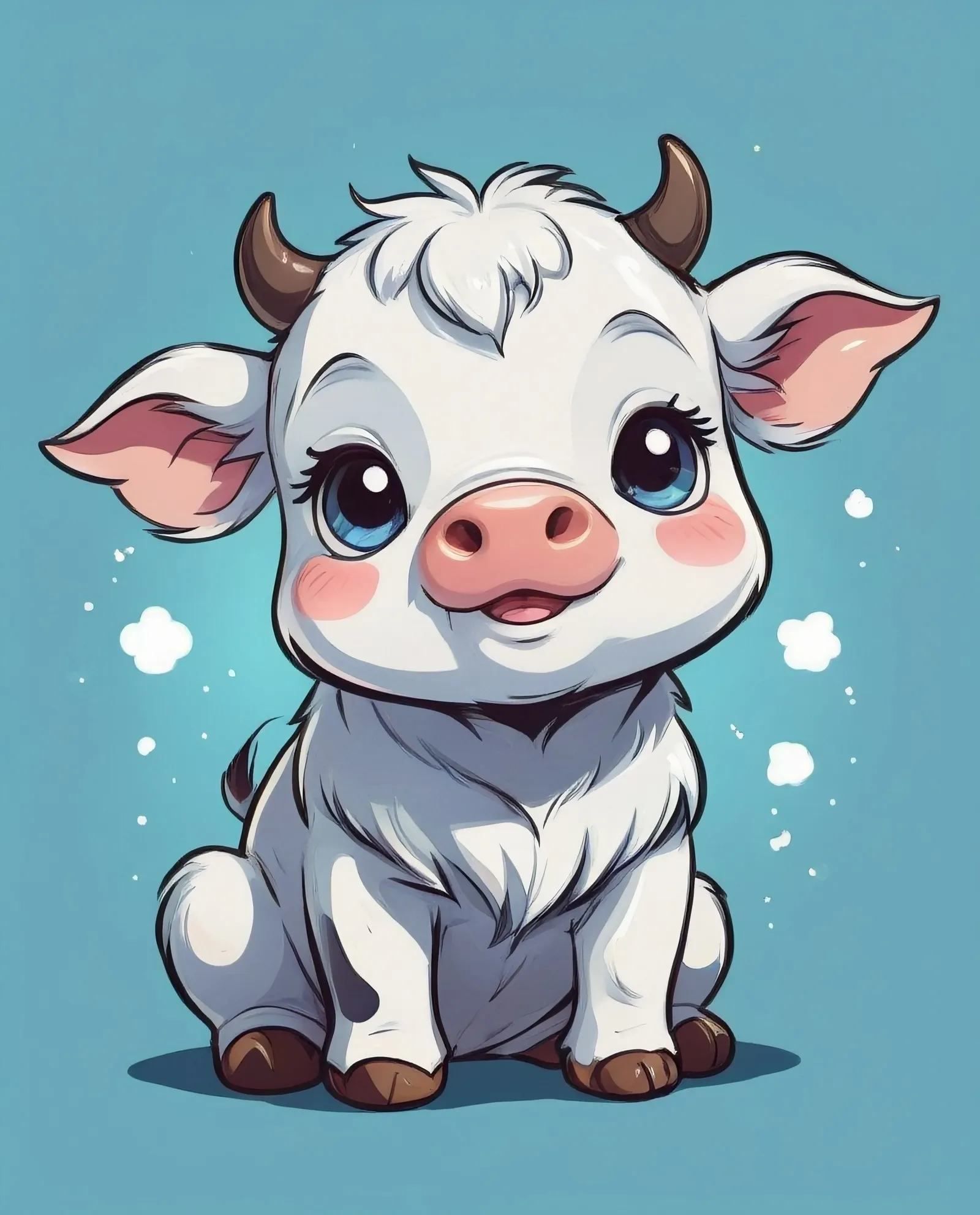 The Cutest Little Cow Doodle Ever!