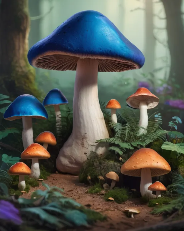 Mushroom garden - Free AI Photo Generator - starryai