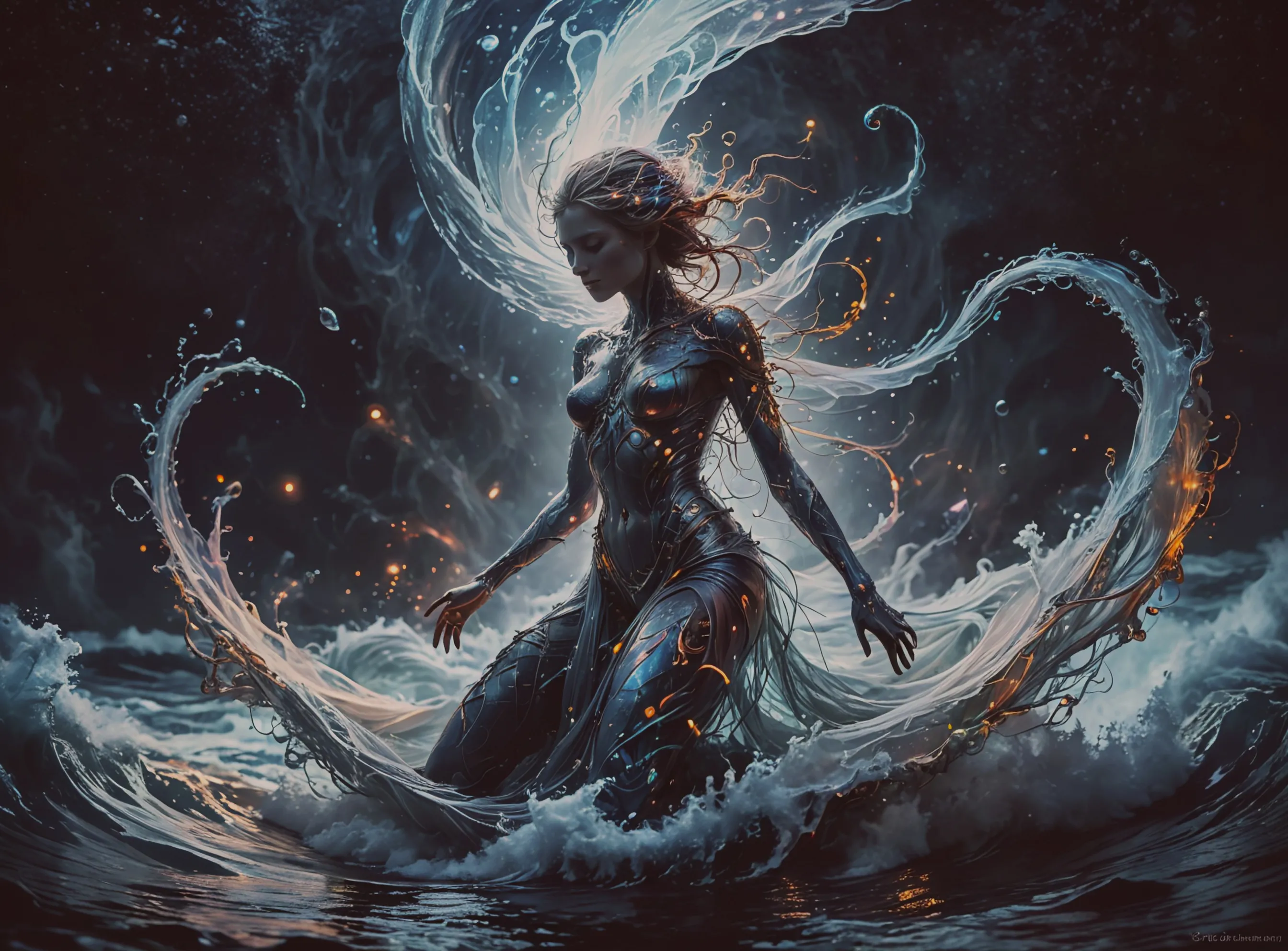 artwork depicts a fantastical, - Free AI Photo Generator - starryai