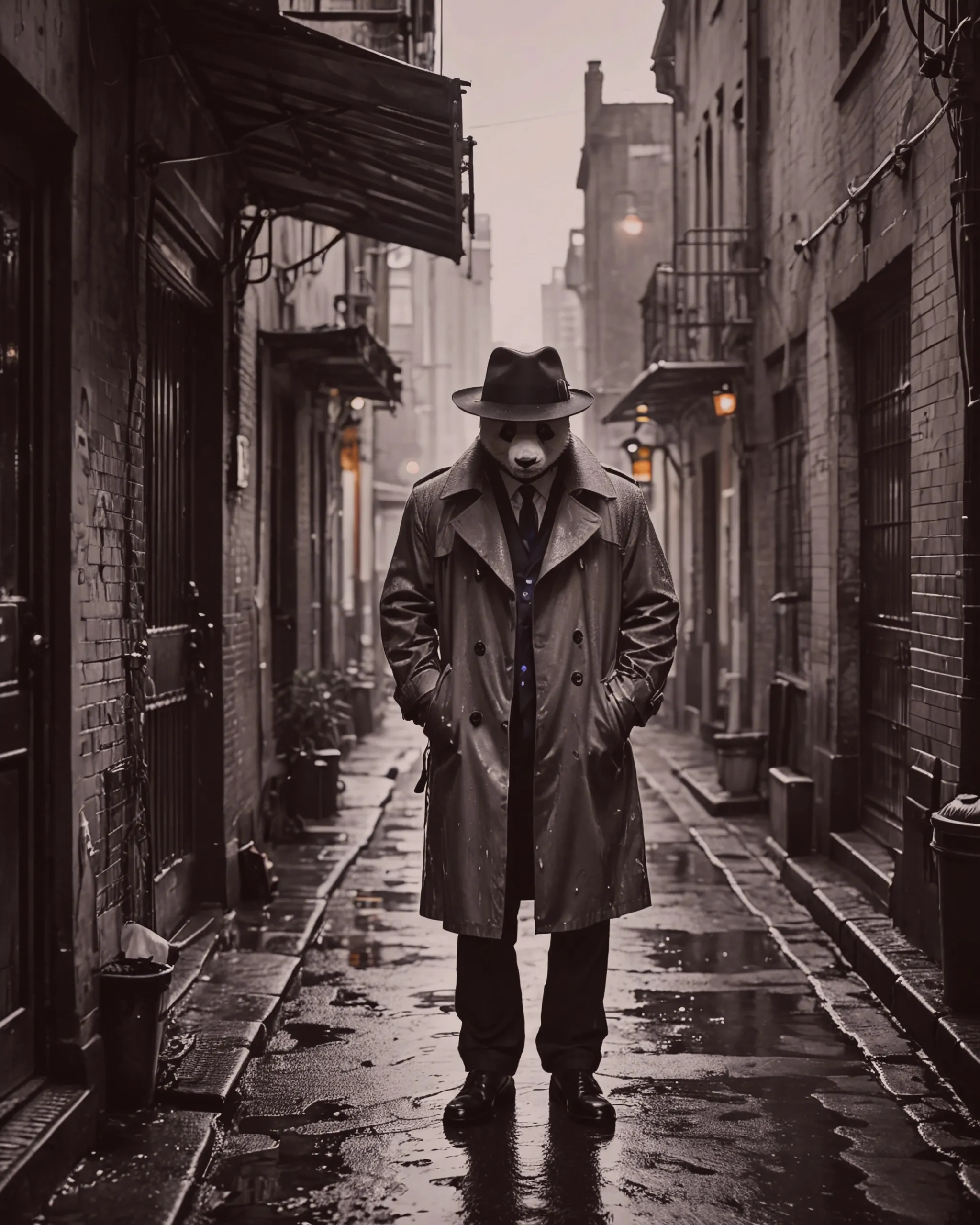 detective Panda - first case - AI Photo Generator - starryai