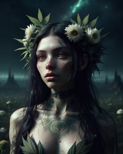 Beautiful girl long black hair, - Free AI Photo Generator - starryai