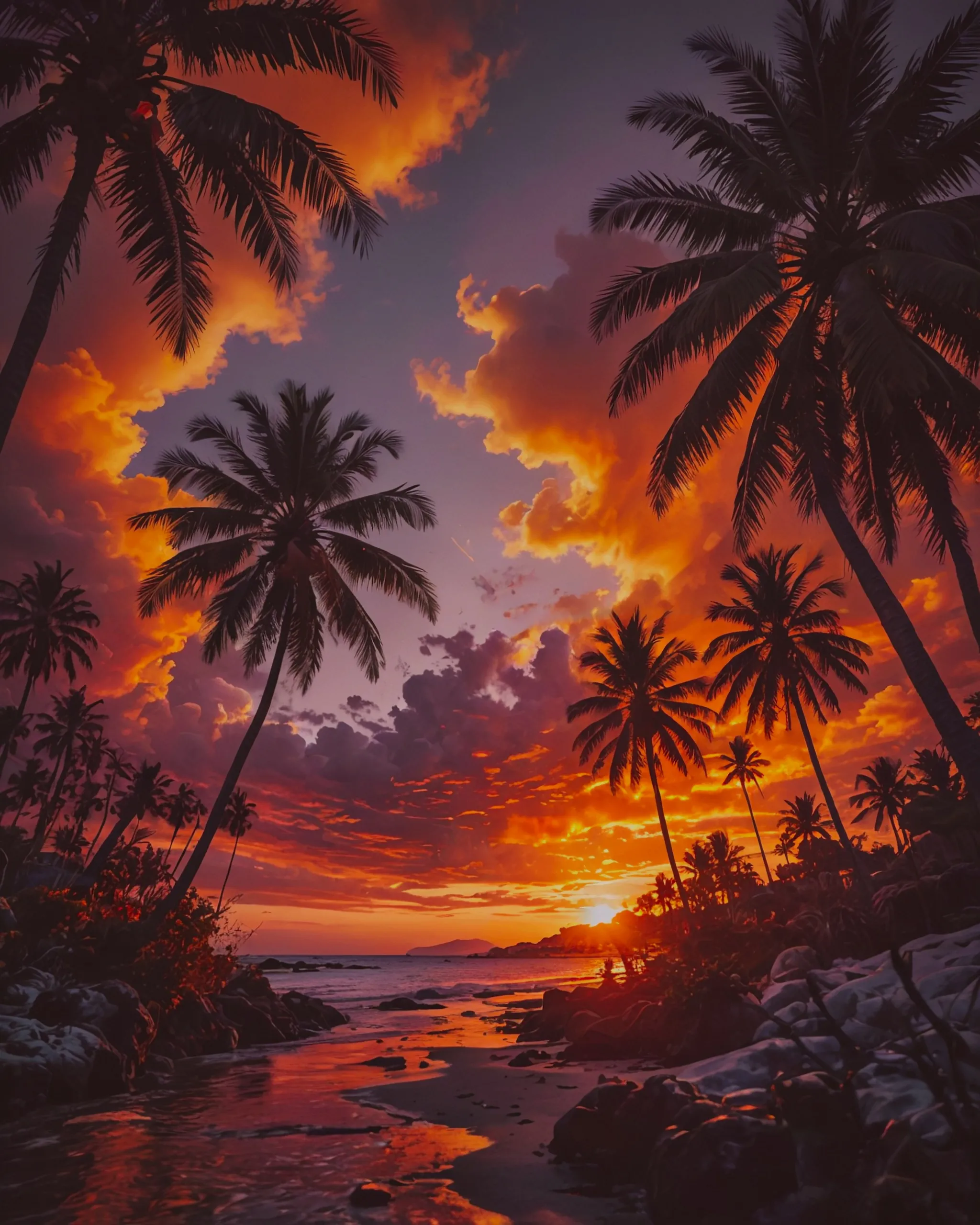 Roaring Sunset - Free AI Photo Generator - starryai