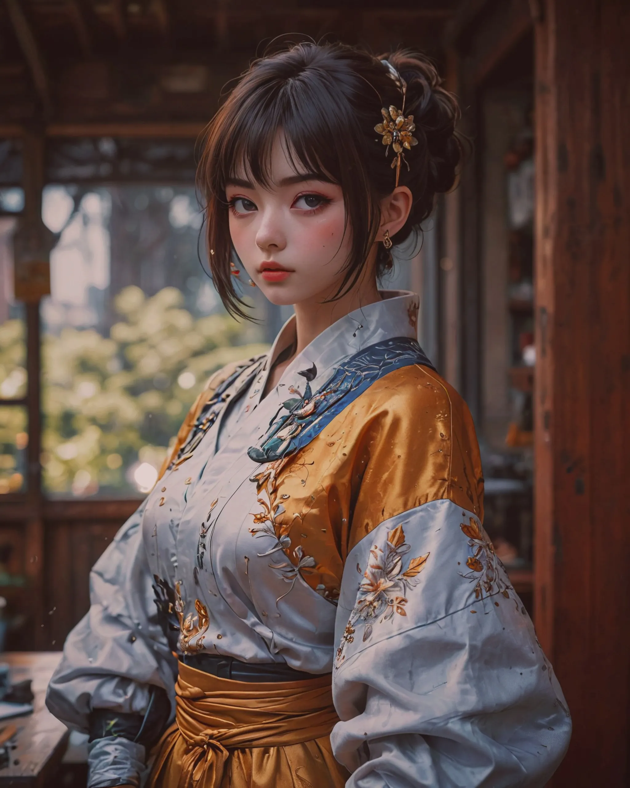 , anime character,  detailed,  vibrant,  anime face,  sharp focus,  character design,  wlop,  artgerm,  kuvshinov,  character design,  unreal engine, hyperrealism, ivan shishkin, bob byerley