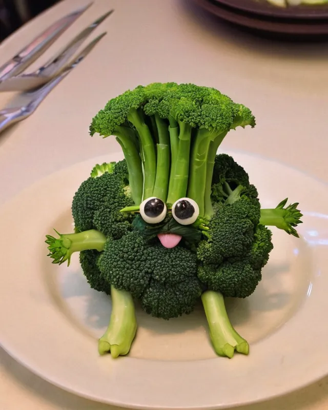 Cute little broccoli.