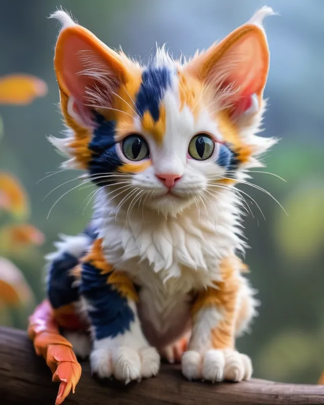 Calico dragon kitten 