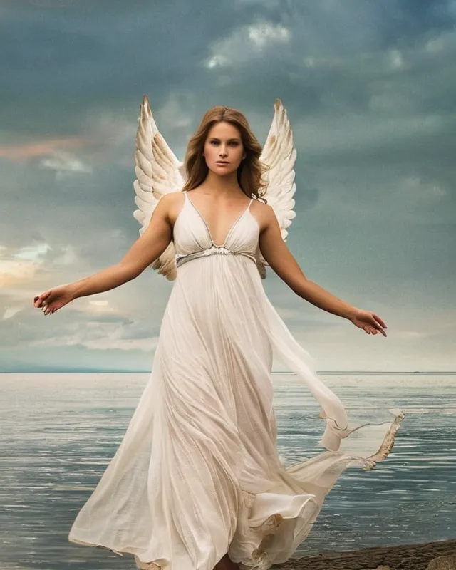 true beauty angel at work amen - Free AI Photo Generator - starryai
