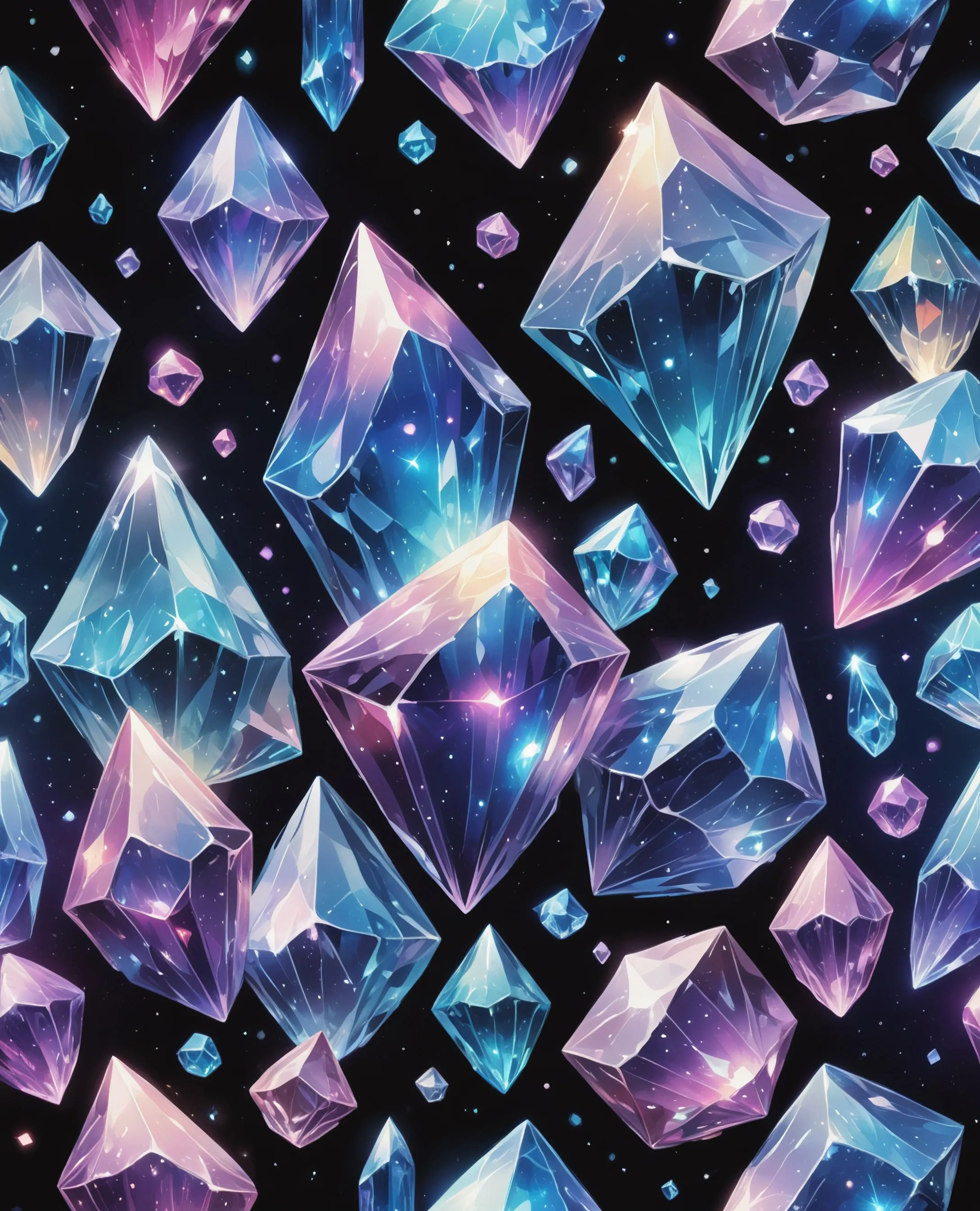 Galactic Crystals - Free AI Photo Generator - starryai